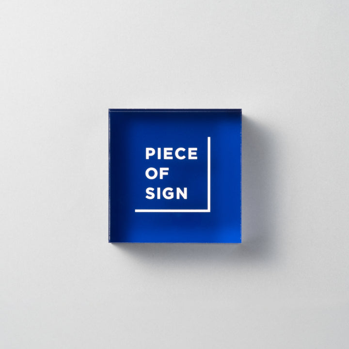 COUNTER / TABLE TOP サイン - アクリルカラー印刷 - PIECE OF SIGN