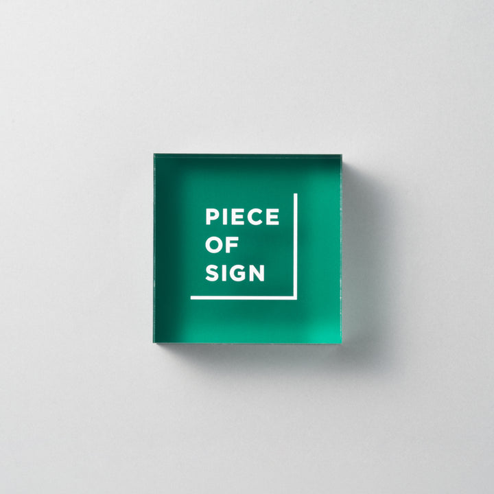 COUNTER / TABLE TOP サイン - アクリルカラー印刷 - PIECE OF SIGN