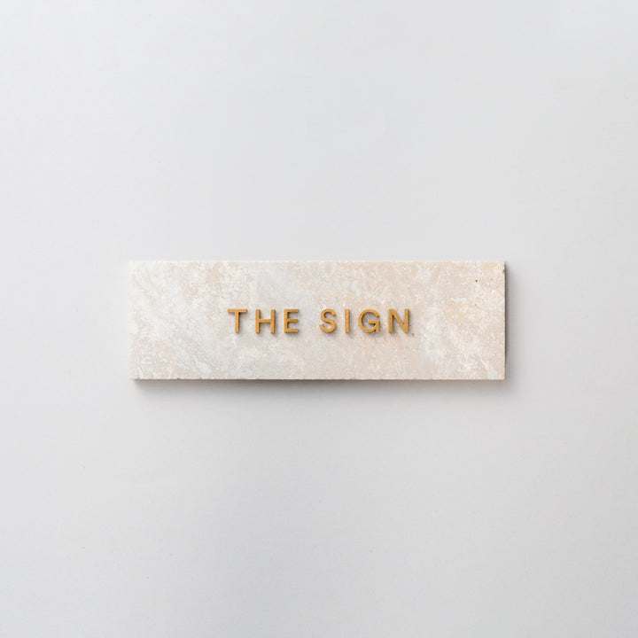 THE DOOR PLATE + 切文字サイン - PIECE OF SIGN