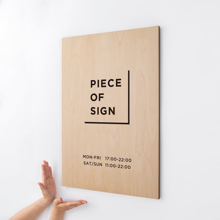 FLAT PLATE ウォールサイン L-SIZE - PIECE OF SIGN