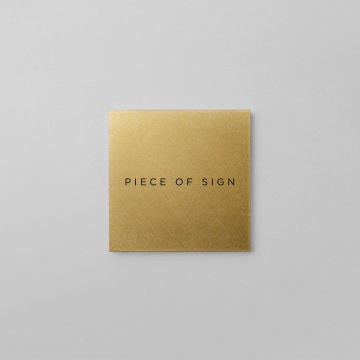 THE DOOR PLATE - PIECE OF SIGN