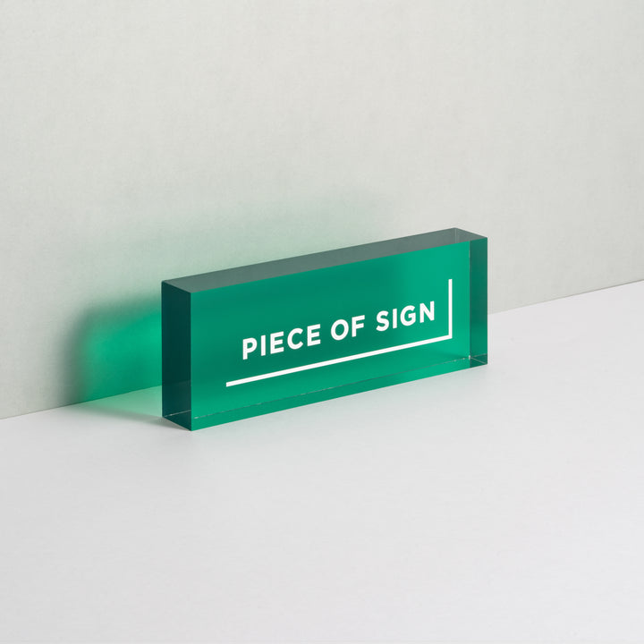 COUNTER / TABLE TOP サイン - アクリルカラー印刷 - PIECE OF SIGN