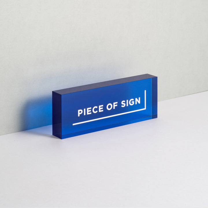 COUNTER / TABLE TOP サイン - アクリルカラー印刷 - PIECE OF SIGN