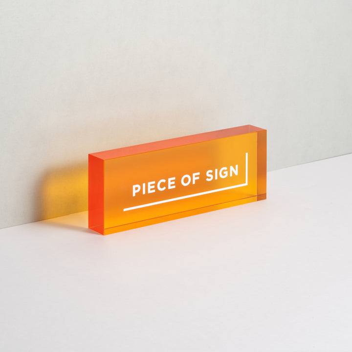COUNTER / TABLE TOP サイン - アクリルカラー印刷 - PIECE OF SIGN