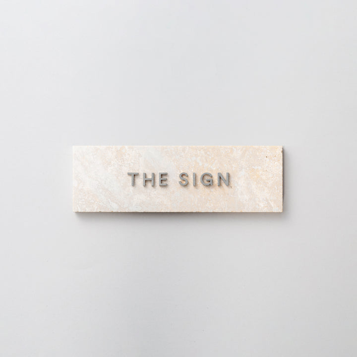 THE DOOR PLATE + 切文字サイン - PIECE OF SIGN