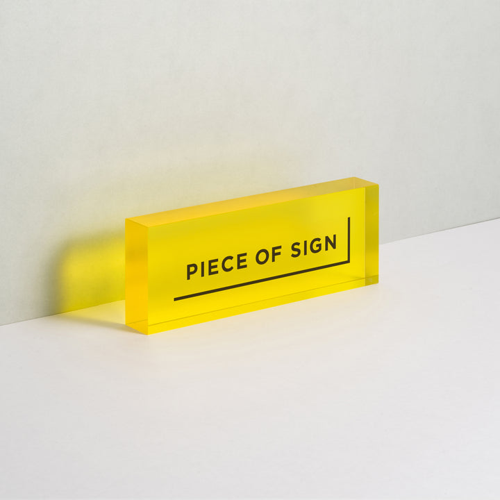 COUNTER / TABLE TOP サイン - アクリルカラー印刷 - PIECE OF SIGN