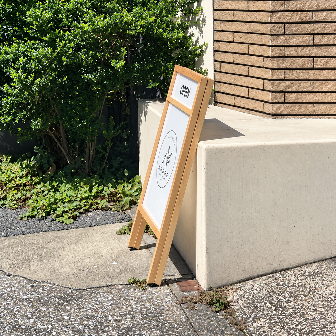 A-SHAPED WOOD FRAME スタンドサイン
