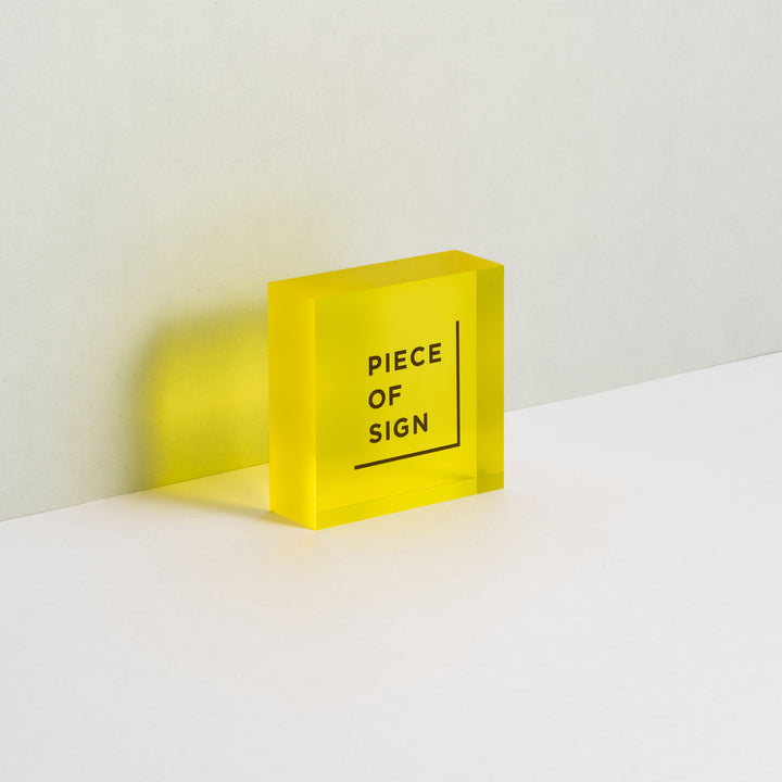 COUNTER / TABLE TOP サイン - アクリルカラー印刷 - PIECE OF SIGN