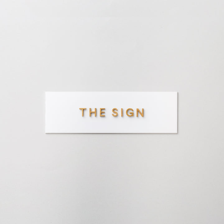 THE DOOR PLATE + 切文字サイン - PIECE OF SIGN