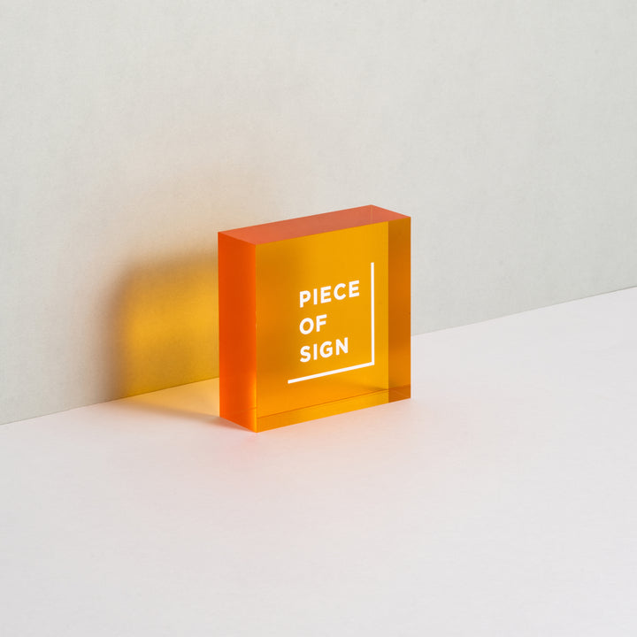 COUNTER / TABLE TOP サイン - アクリルカラー印刷 - PIECE OF SIGN