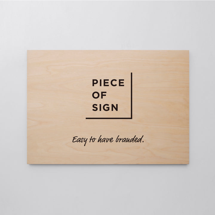 FLAT PLATE ウォールサイン L-SIZE - PIECE OF SIGN