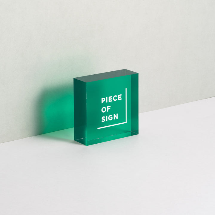 COUNTER / TABLE TOP サイン - アクリルカラー印刷 - PIECE OF SIGN