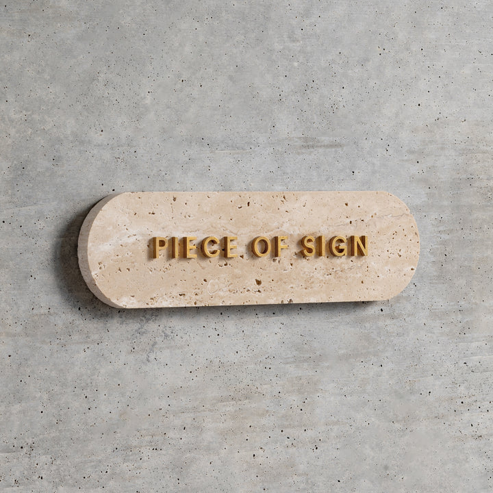 THE DOOR PLATE + 切文字サイン - clé lapidary - PIECE OF SIGN