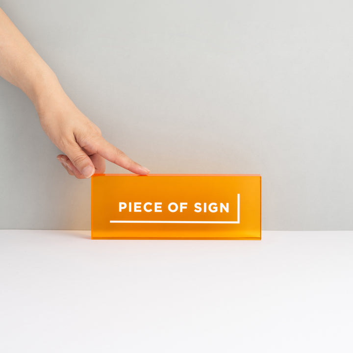 COUNTER / TABLE TOP サイン - アクリルカラー印刷 - PIECE OF SIGN