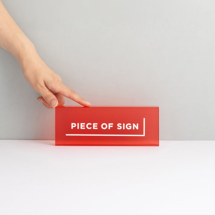COUNTER / TABLE TOP サイン - アクリルカラー印刷 - PIECE OF SIGN