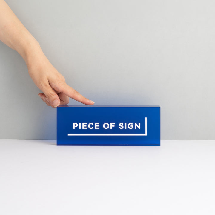 COUNTER / TABLE TOP サイン - アクリルカラー印刷 - PIECE OF SIGN
