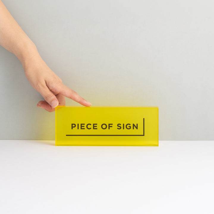 COUNTER / TABLE TOP サイン - アクリルカラー印刷 - PIECE OF SIGN