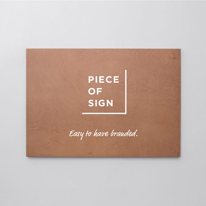 FLAT PLATE ウォールサイン L-SIZE - PIECE OF SIGN