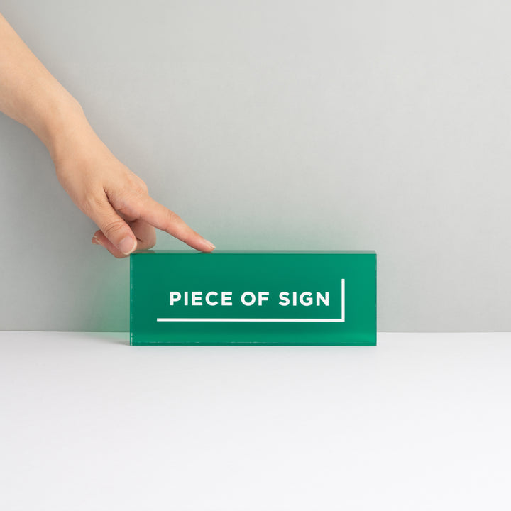 COUNTER / TABLE TOP サイン - アクリルカラー印刷 - PIECE OF SIGN