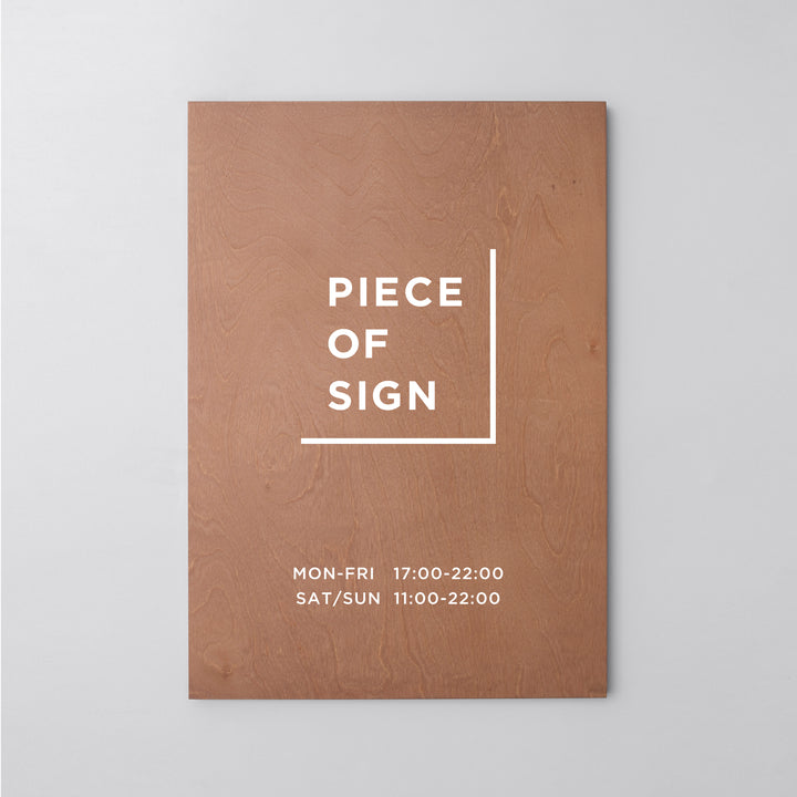 FLAT PLATE ウォールサイン L-SIZE - PIECE OF SIGN