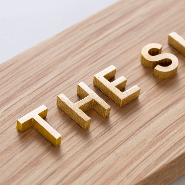 THE DOOR PLATE + 切文字サイン - PIECE OF SIGN