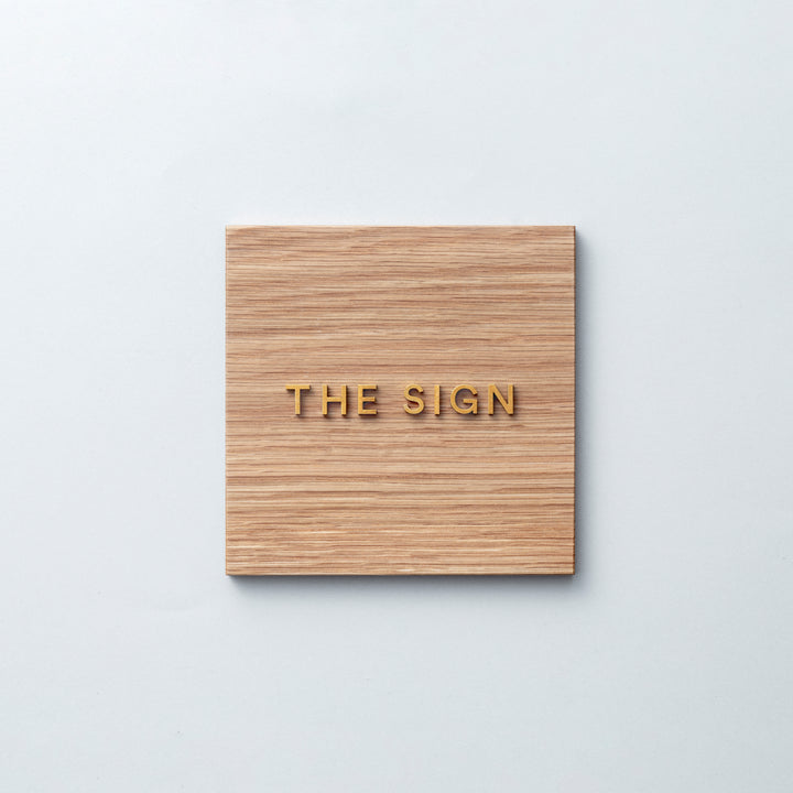 THE DOOR PLATE + 切文字サイン - PIECE OF SIGN