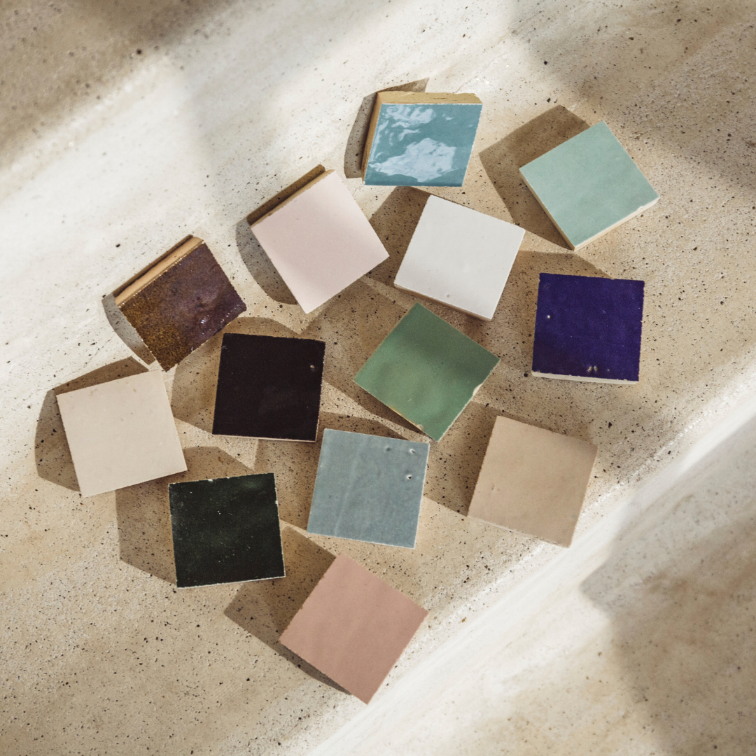 THE DOOR PLATE - zellige - 彫刻カラー仕上げ