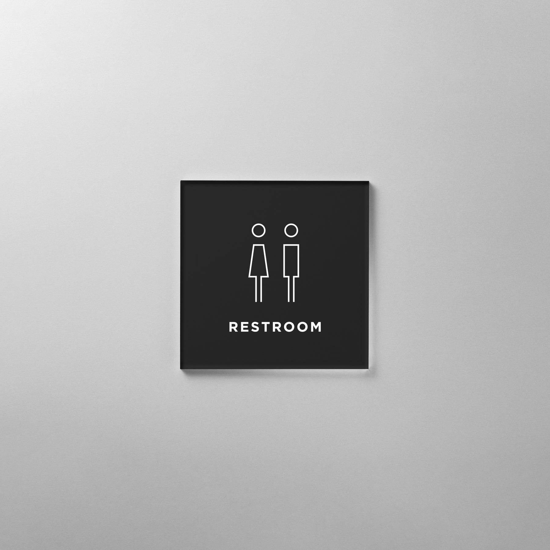 Acrylic info sign