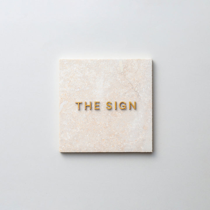 THE DOOR PLATE + 切文字サイン - PIECE OF SIGN