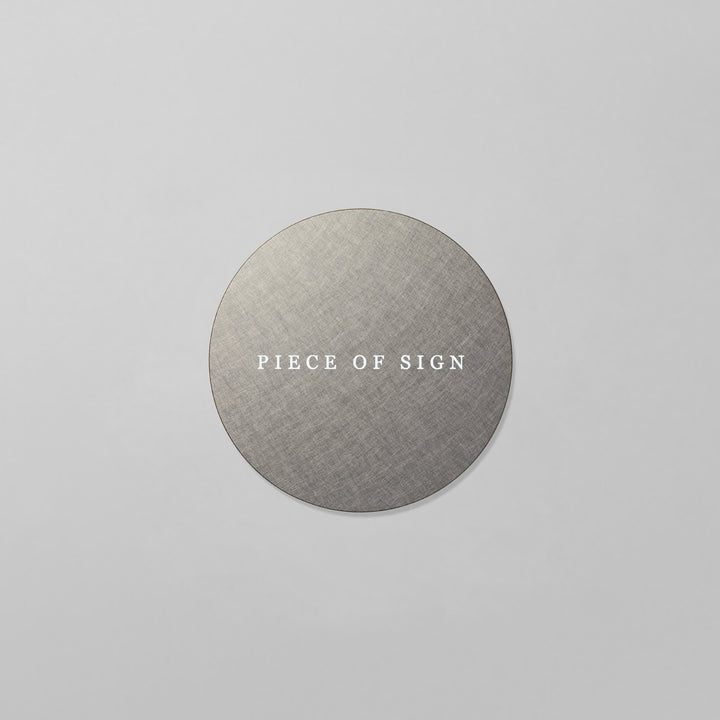 おしゃれなステンレス表札 - PIECE OF SIGN 