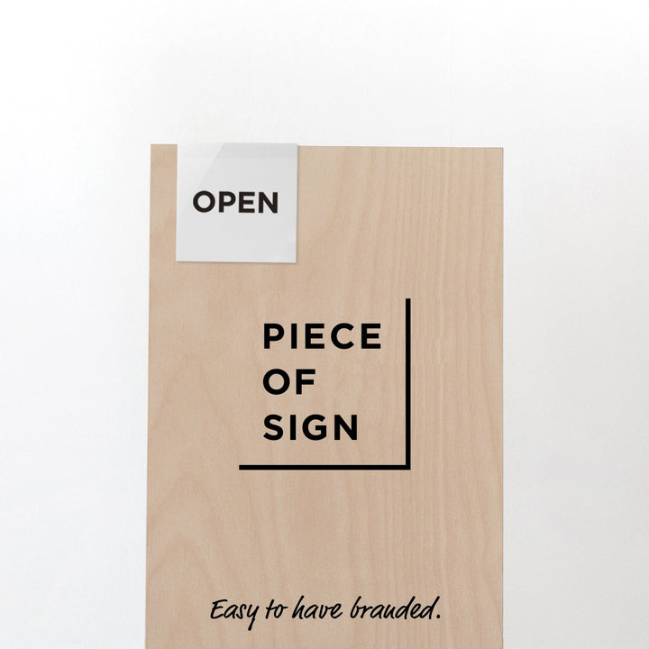 MINI OPEN & CLOSED プレートサイン - PIECE OF SIGN