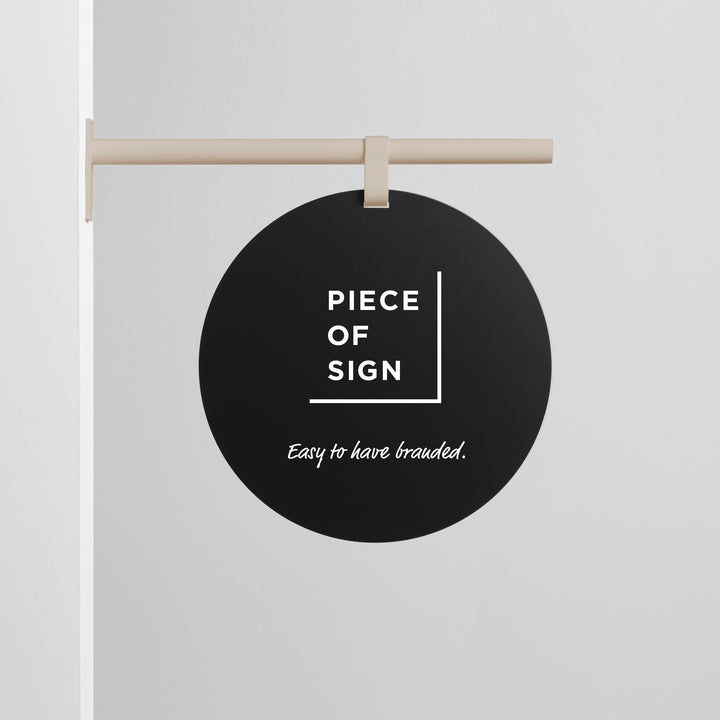HANGING ウォールサイン 突き出し - ROUND - PIECE OF SIGN