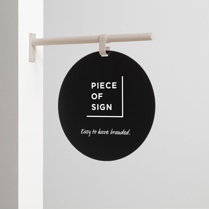 HANGING ウォールサイン 突き出し - ROUND - PIECE OF SIGN
