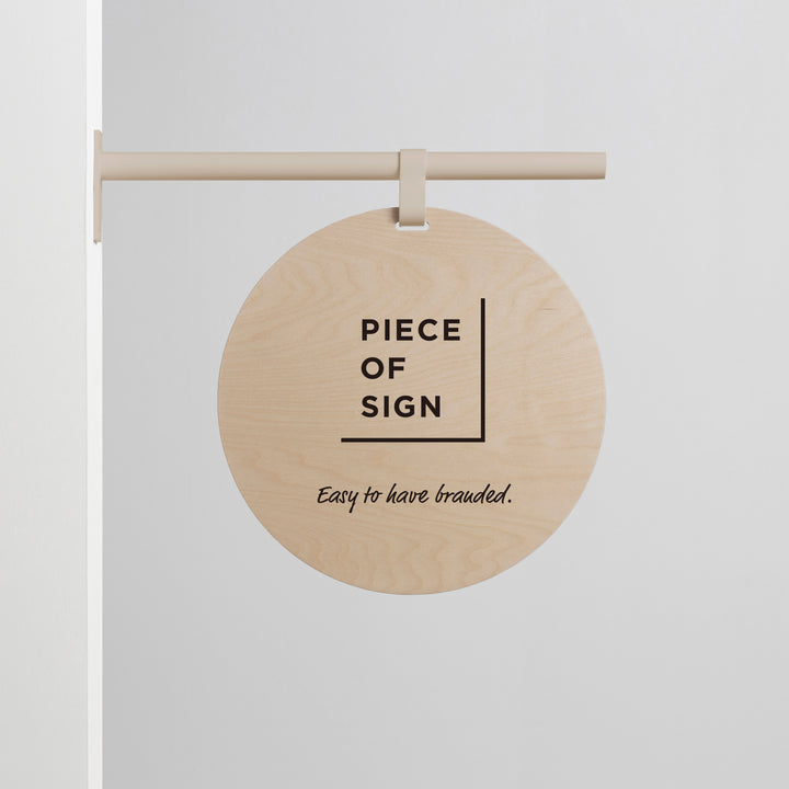 HANGING ウォールサイン 突き出し - ROUND - PIECE OF SIGN