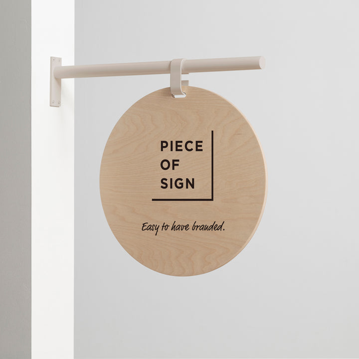HANGING ウォールサイン 突き出し - ROUND - PIECE OF SIGN