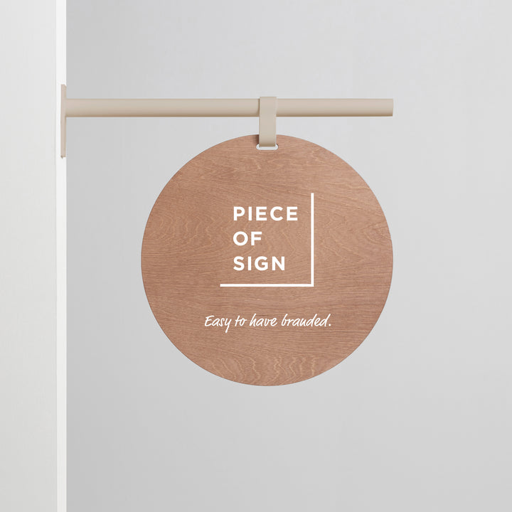 HANGING ウォールサイン 突き出し - ROUND - PIECE OF SIGN