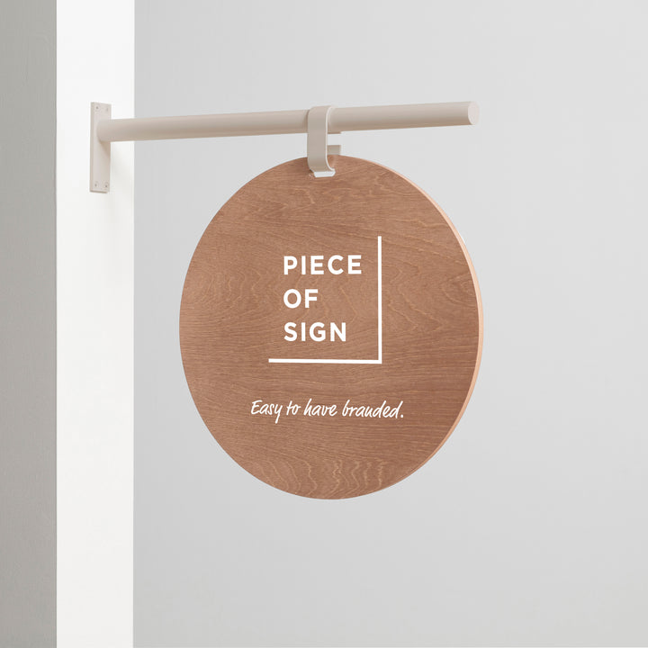 HANGING ウォールサイン 突き出し - ROUND - PIECE OF SIGN