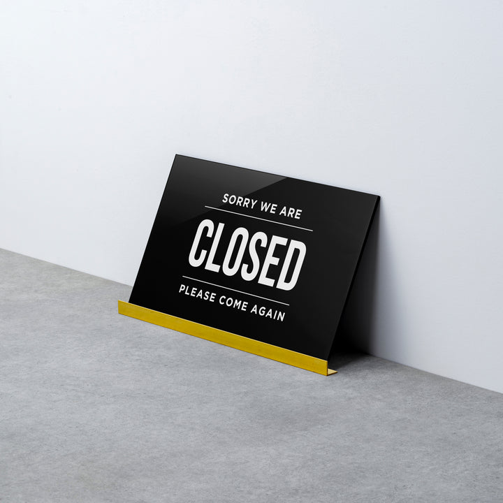 OPEN & CLOSED 床置きサイン - PIECE OF SIGN