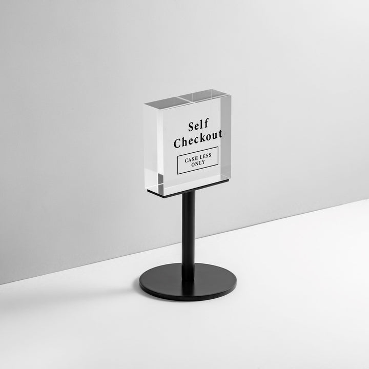 TABLE POLE ブロックサイン- BLACK - PIECE OF SIGN