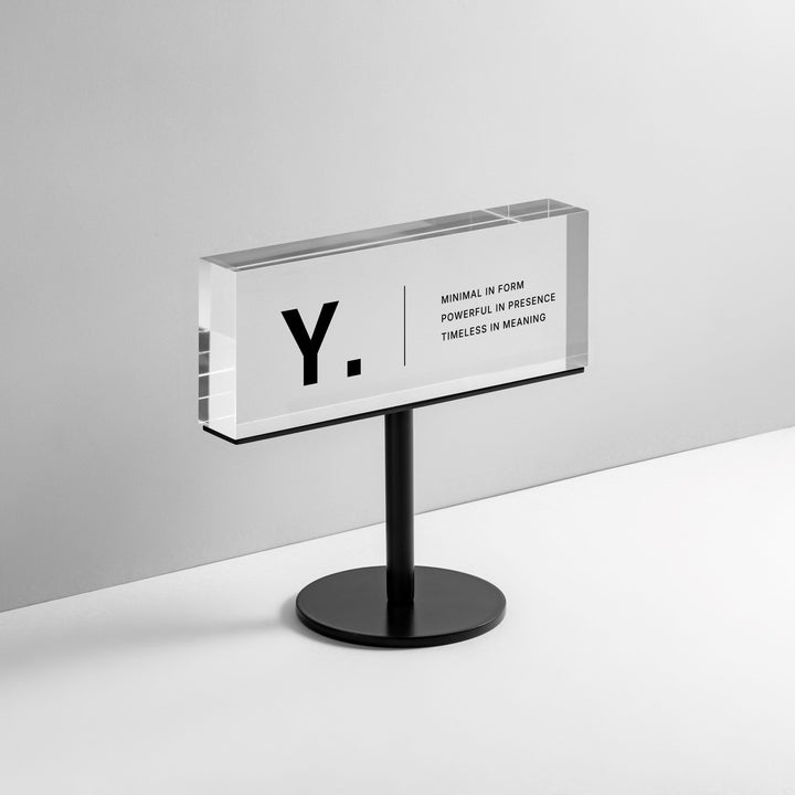 TABLE POLE ブロックサイン- BLACK - PIECE OF SIGN