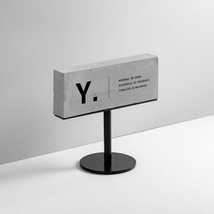TABLE POLE ブロックサイン- BLACK - PIECE OF SIGN