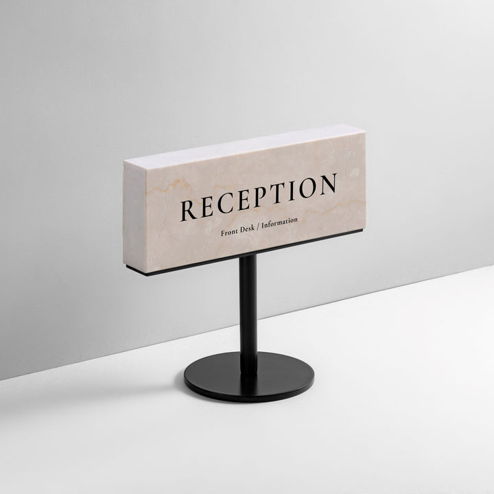 TABLE POLE ブロックサイン- BLACK - PIECE OF SIGN