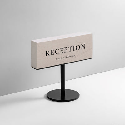 TABLE POLE ブロックサイン- BLACK