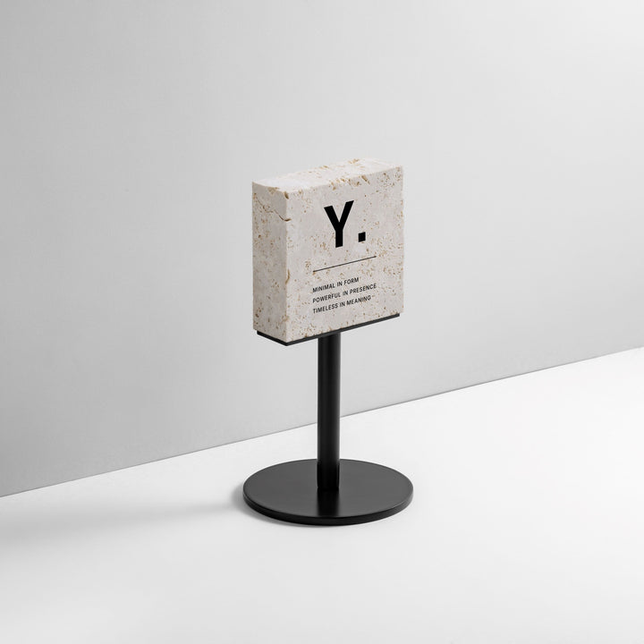 TABLE POLE ブロックサイン- BLACK - PIECE OF SIGN