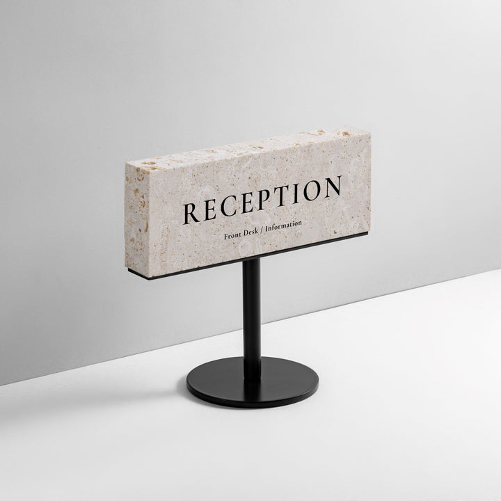 TABLE POLE ブロックサイン- BLACK - PIECE OF SIGN