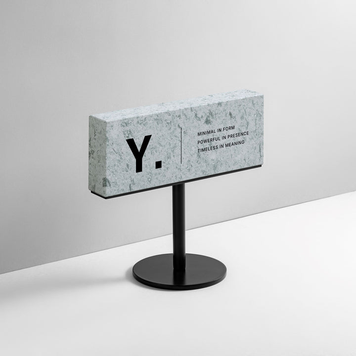 TABLE POLE ブロックサイン- BLACK - PIECE OF SIGN