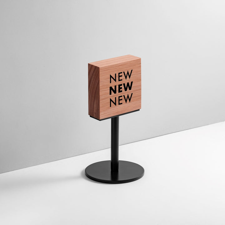 TABLE POLE ブロックサイン- BLACK - PIECE OF SIGN