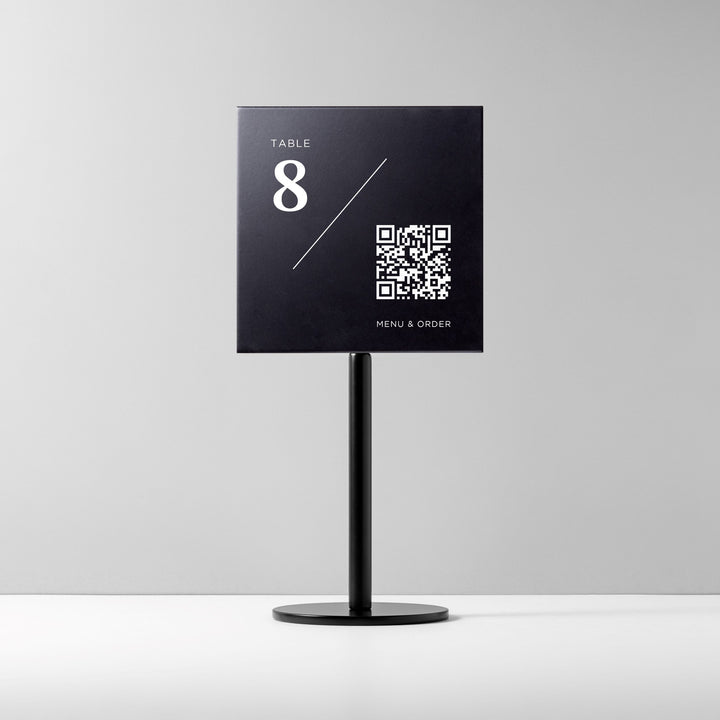 TABLE POLE プレートサイン- BLACK - PIECE OF SIGN