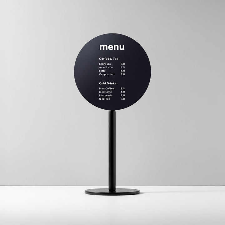 TABLE POLE プレートサイン- BLACK - PIECE OF SIGN