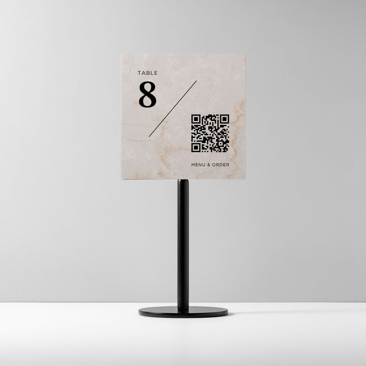TABLE POLE プレートサイン- BLACK - PIECE OF SIGN